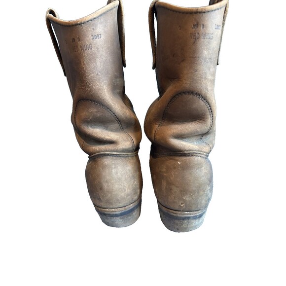 Red Wing 1097 Pecos Leather Work Boots USA Size 8.5D 80's Thrashed Distressed - Picture 8 of 15
